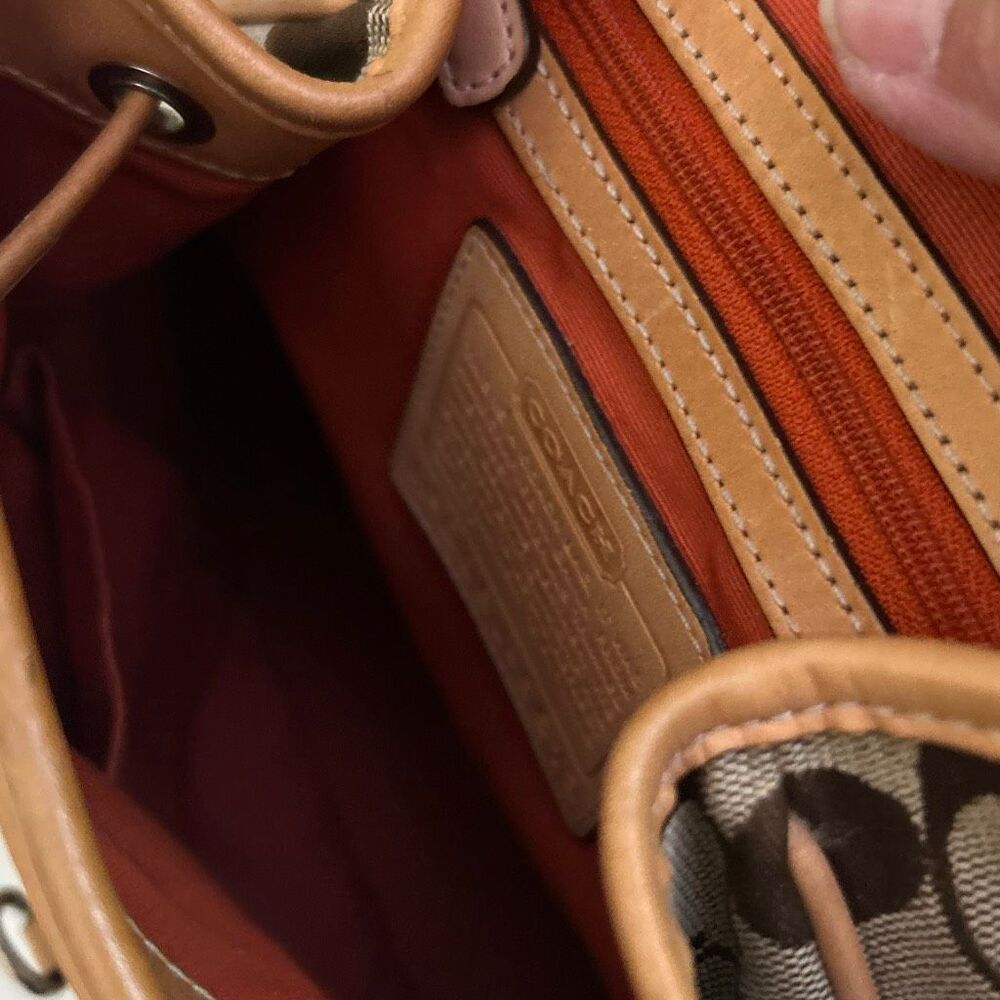 COACH Signature Print Backpack - Picture 8 of 10
